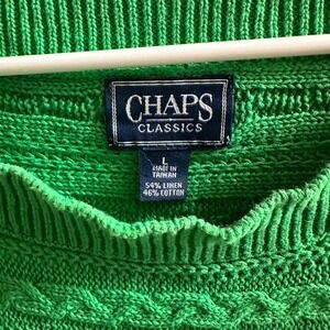 Chaps Classics Kelly‎ Green Sweater L